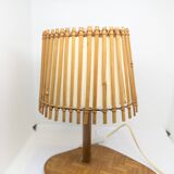 Superb vintage rattan lamp