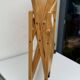 Vintage Foldable Pine Wood Serving Cart