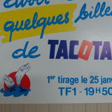 Original national lottery poster good news tac o tac