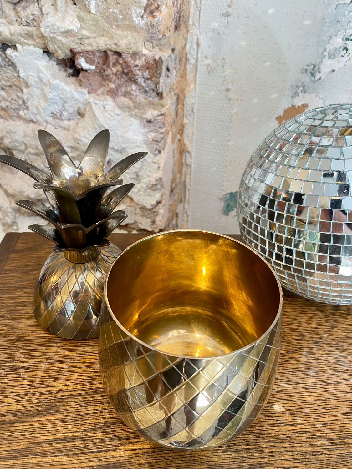 60s pineapple ice bucket