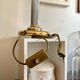 Le Dauphin lamp in silver and gold metal