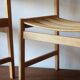 Paire de chaises à repas à large assise en frêne massif par Kurt Ostervig pour KP Mobler, Danemark 1950