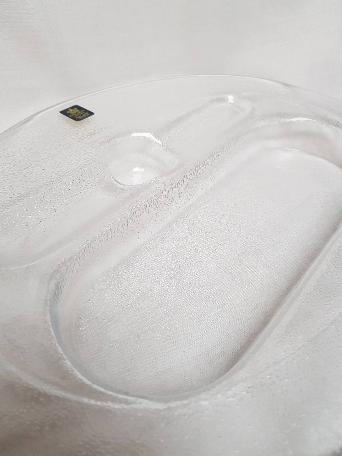 Plat de service en cristal Royal Krona Suède