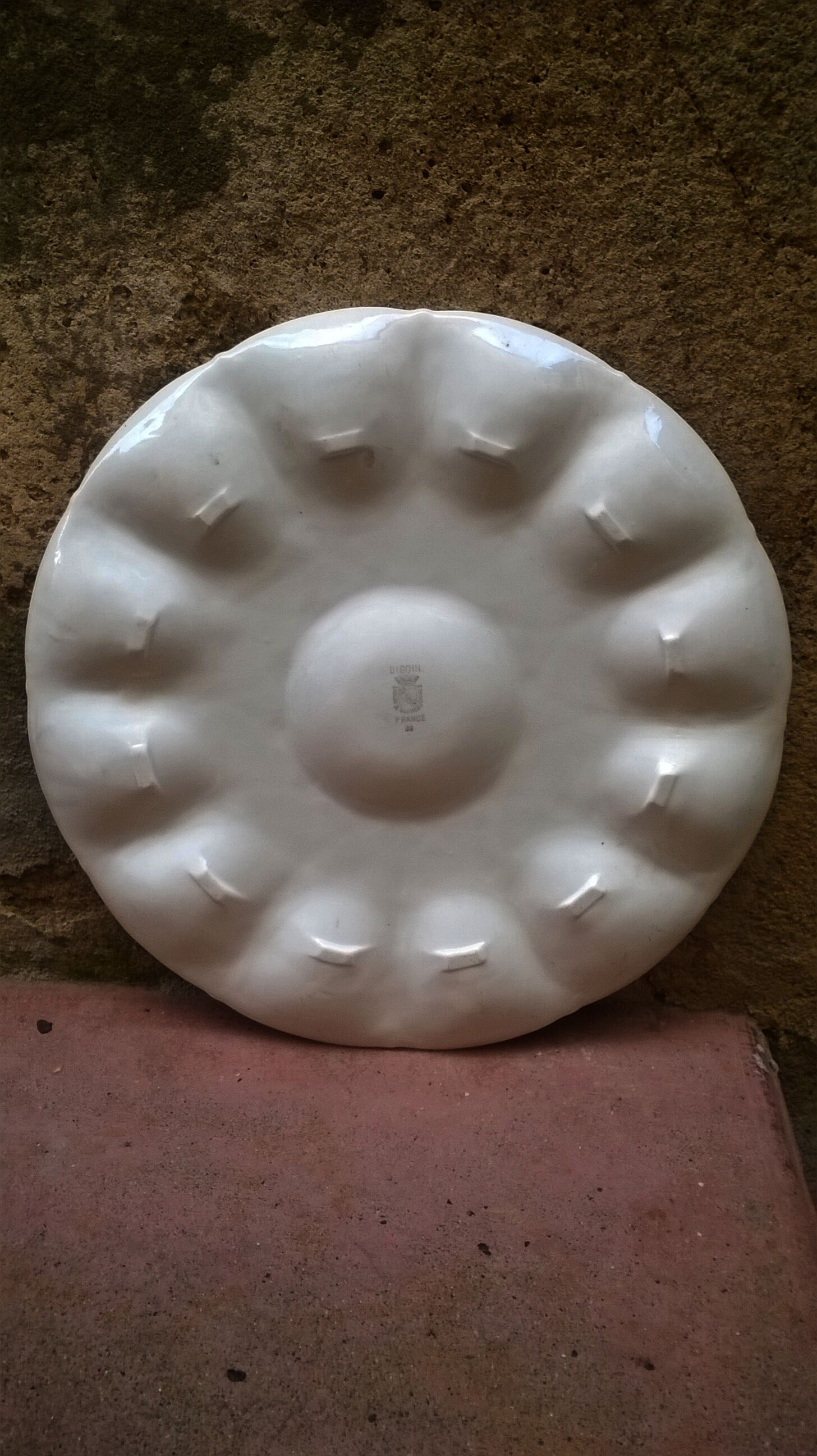 Dish for oysters "Digeoin and Sarreguemines"