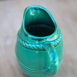 Vintage pitcher, vintage vase, Poët Laval pitcher, bandeau model, PL France, vintage carafe, decoration