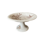 Sepia ironware compote dish, antique fruit bowl.