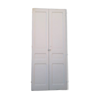 Paire de portes 218,5x92,5cm de placard anciennes