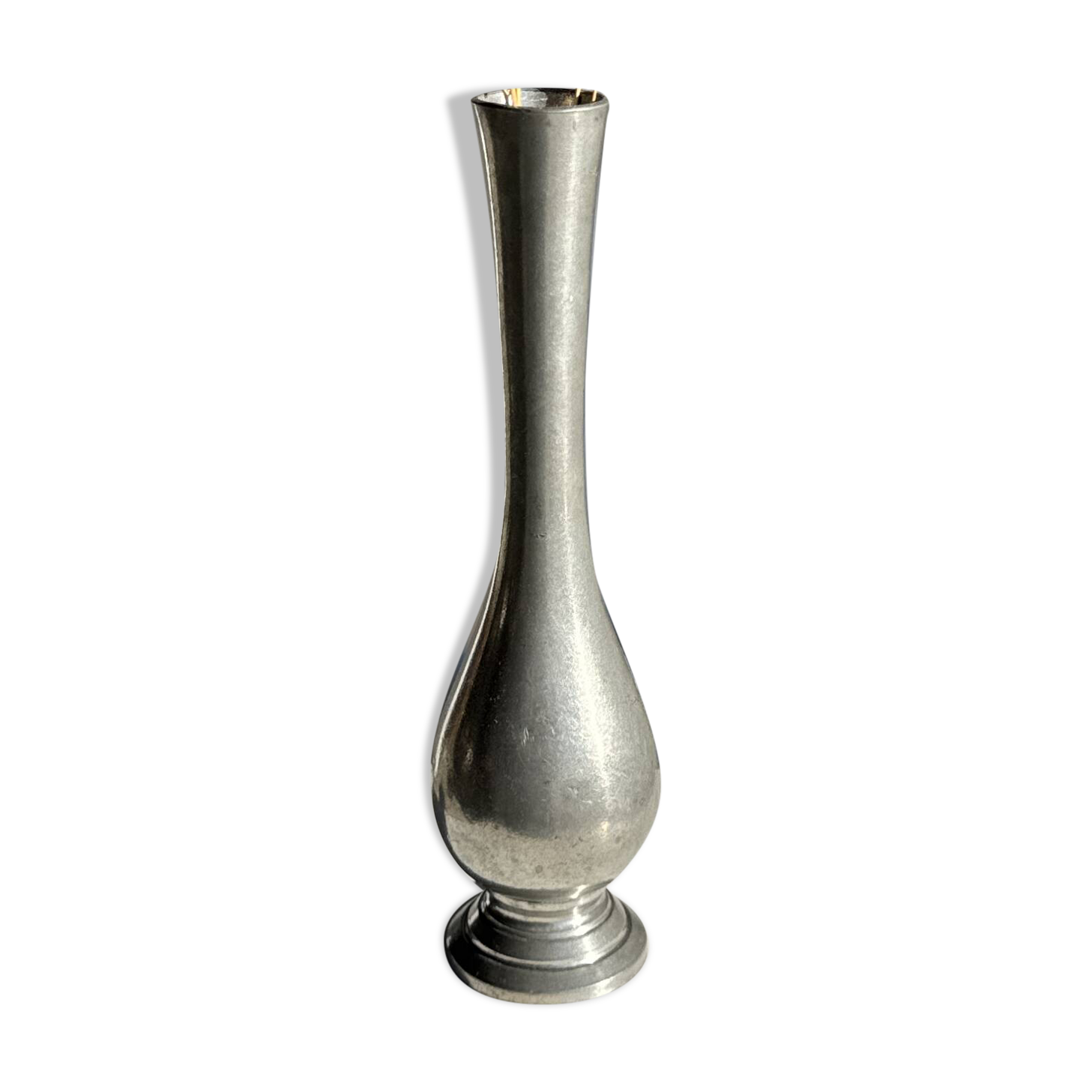 Vintage silver-plated floor vase