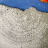 Decorative glazed ceramic dish, circa 1950-60