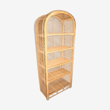 Rattan shelf