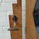 Art Deco coat rack in oak