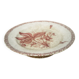Assiette sur piedouche terre de fer - Choisy le Roi