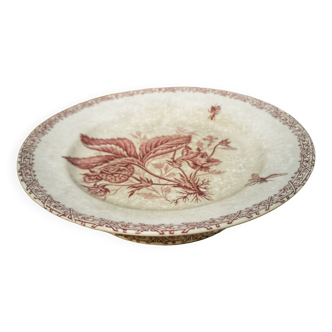 Plate on iron earth pedestal - Choisy le Roi