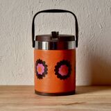 Vintage Brabantia ice bucket - Patrice floral decor - Netherlands