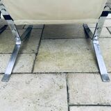 Pair of Armchairs and Ottoman, "Joker" Model, Large Leather Model