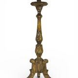 Golden wooden chandelier