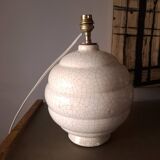 Art Deco crackled ceramic lamp