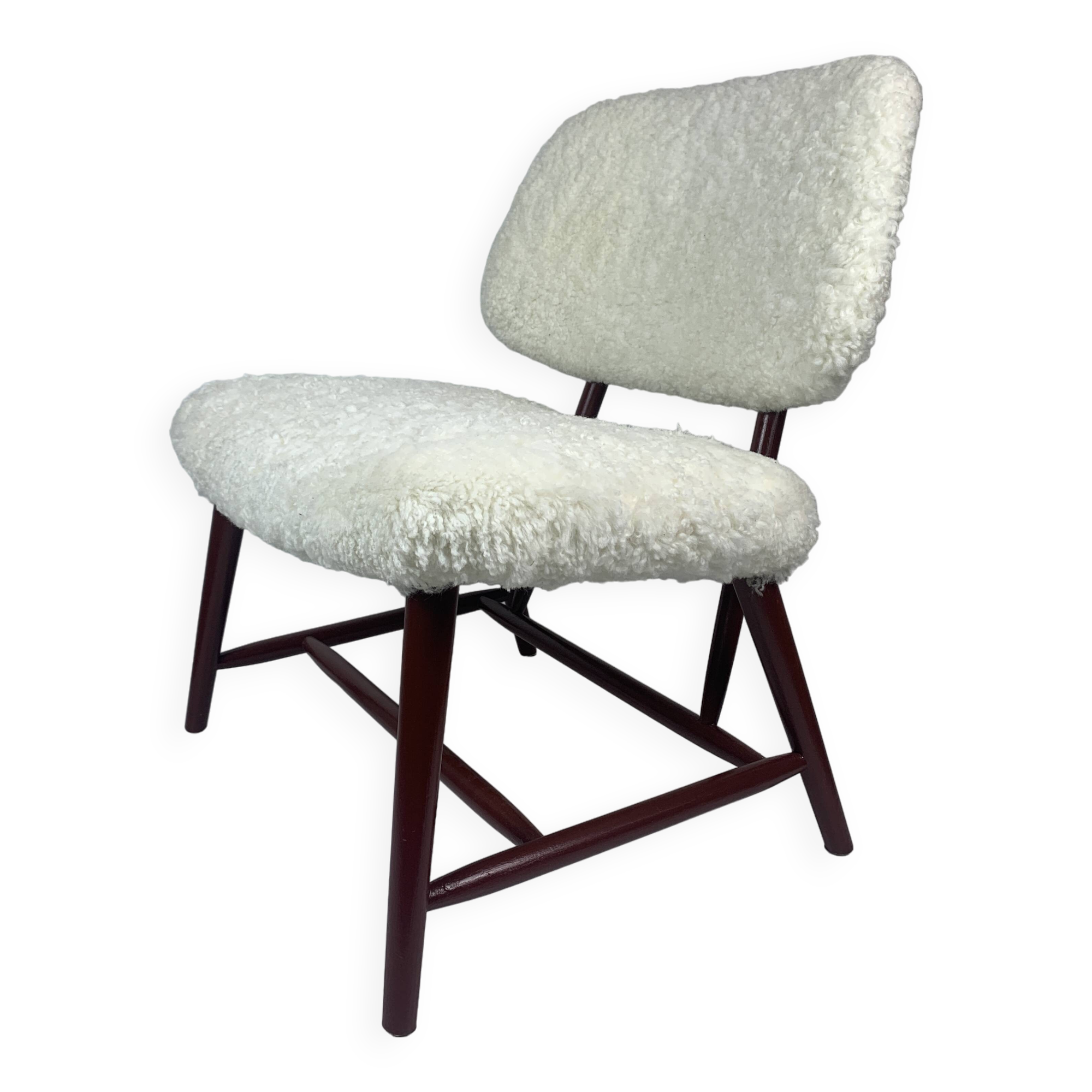 Scandinavian Swedish midcentury lounge chair by Alf Svenson, Model Teve, 1950s