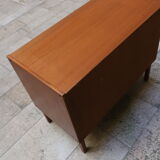 Two-door teak storage unit from the 1960s