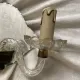 Applique italienne double en verre  et miroir, années 50