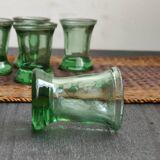Lot of five glasses with liqueur '50s