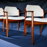 Set of 3 armchairs of Arne Vodder