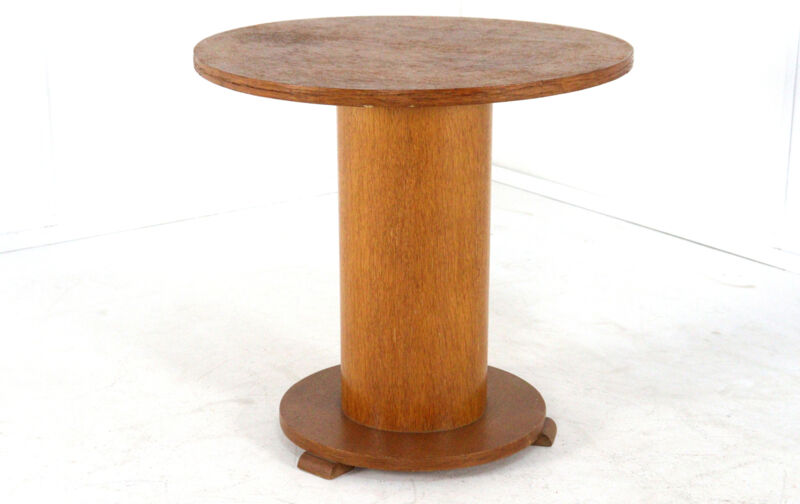 Art deco pedestal side table