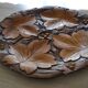 Carved wooden platter/plate from the 1950s.