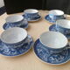 Set of 6 small tea cups or coffee made of Japanese porcelain