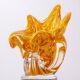 Hand-Shaped Orange Glass Vase, 1970s