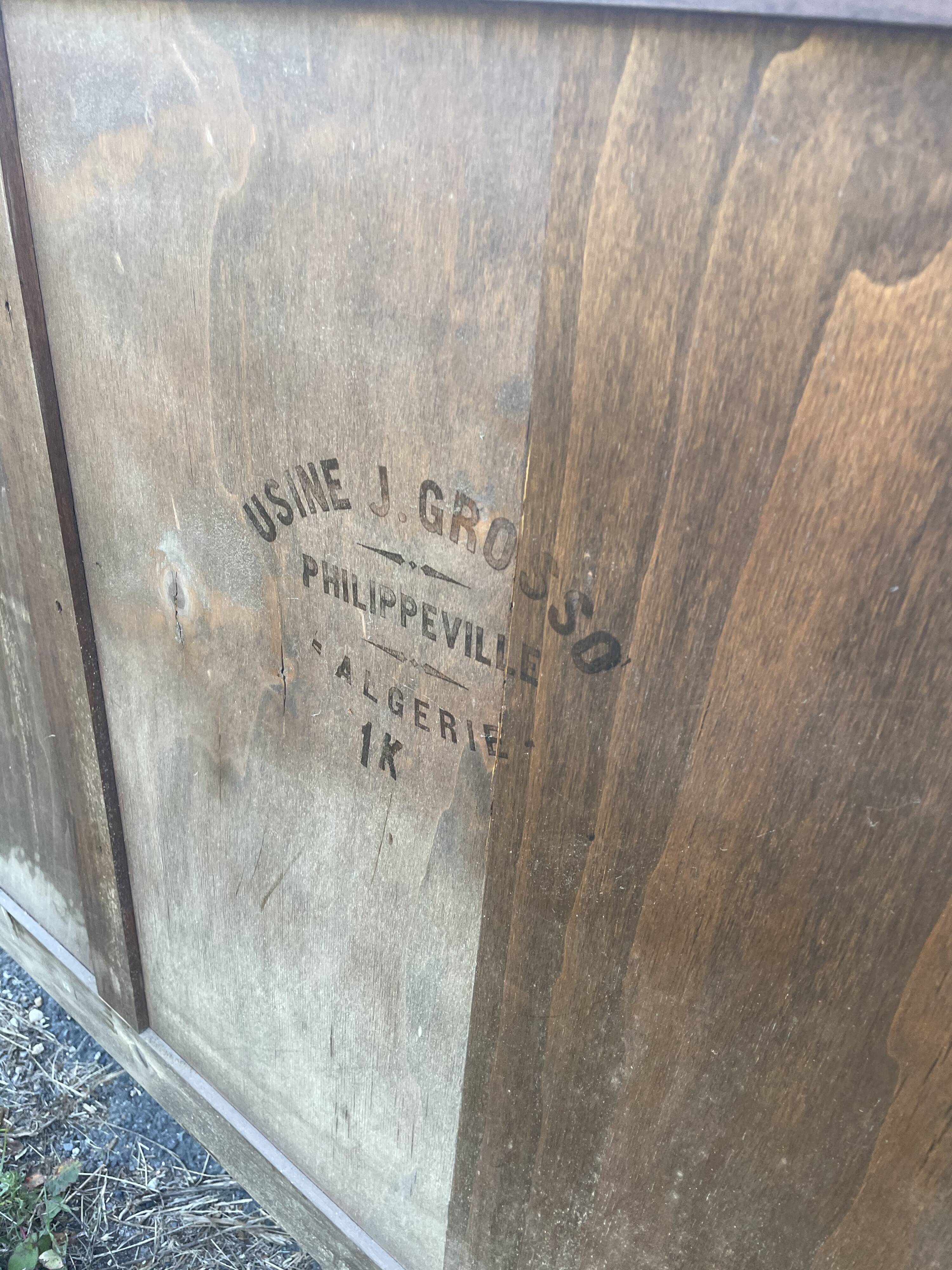 Enfilade buffet art deco brutalist furniture Morocco style dudouy