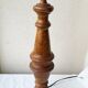 Pied de lampe bois