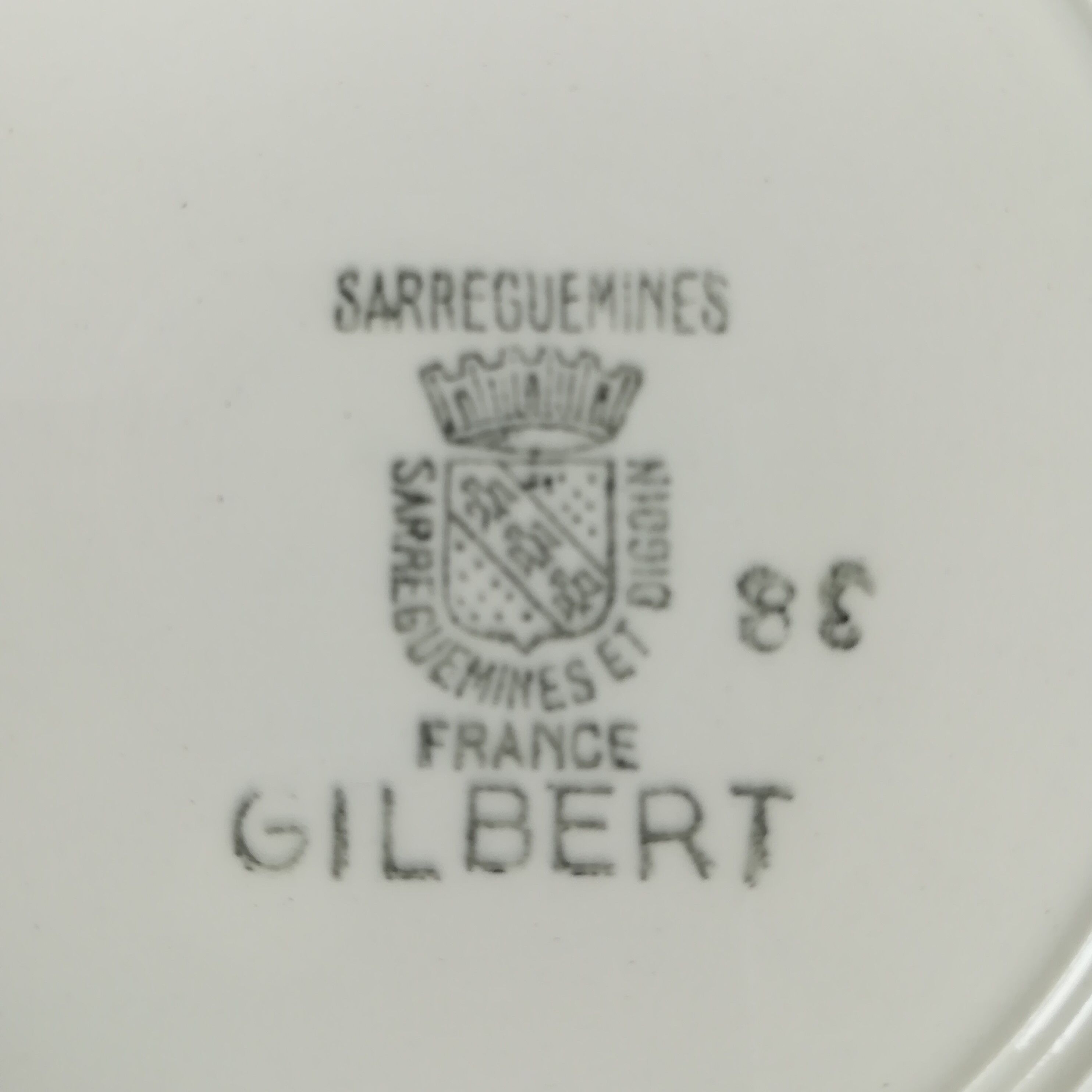 5 dessert plates Sarreguemines