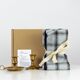 2 candle holders and 2 tea towels — All fire all flame #51