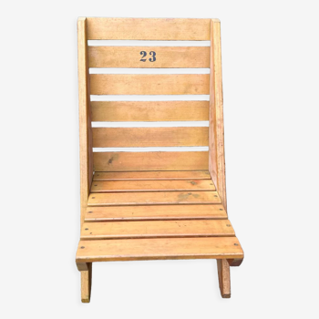Chaise de plage en bois