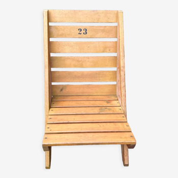 Wooden beach chair