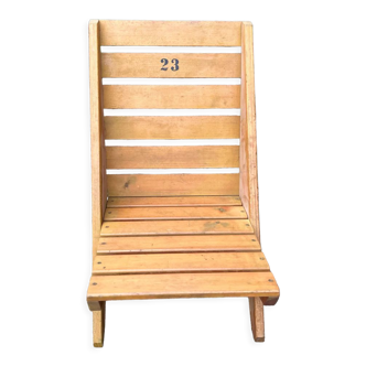 Wooden beach chair