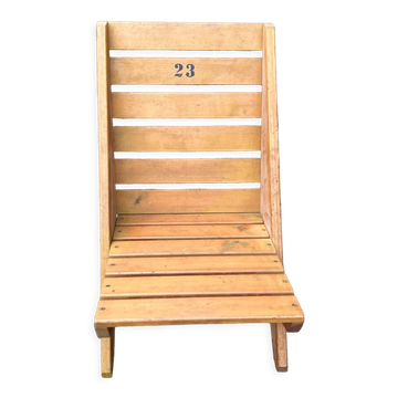Wooden beach chair