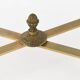 Vintage coffee table in gilded brass and formica top