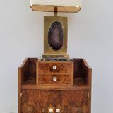 Meuble commode d'époque Art Déco en loupe de noyer -1930s