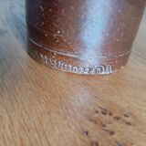 High bottle with brown enamelled sandstone handle Amsterdam