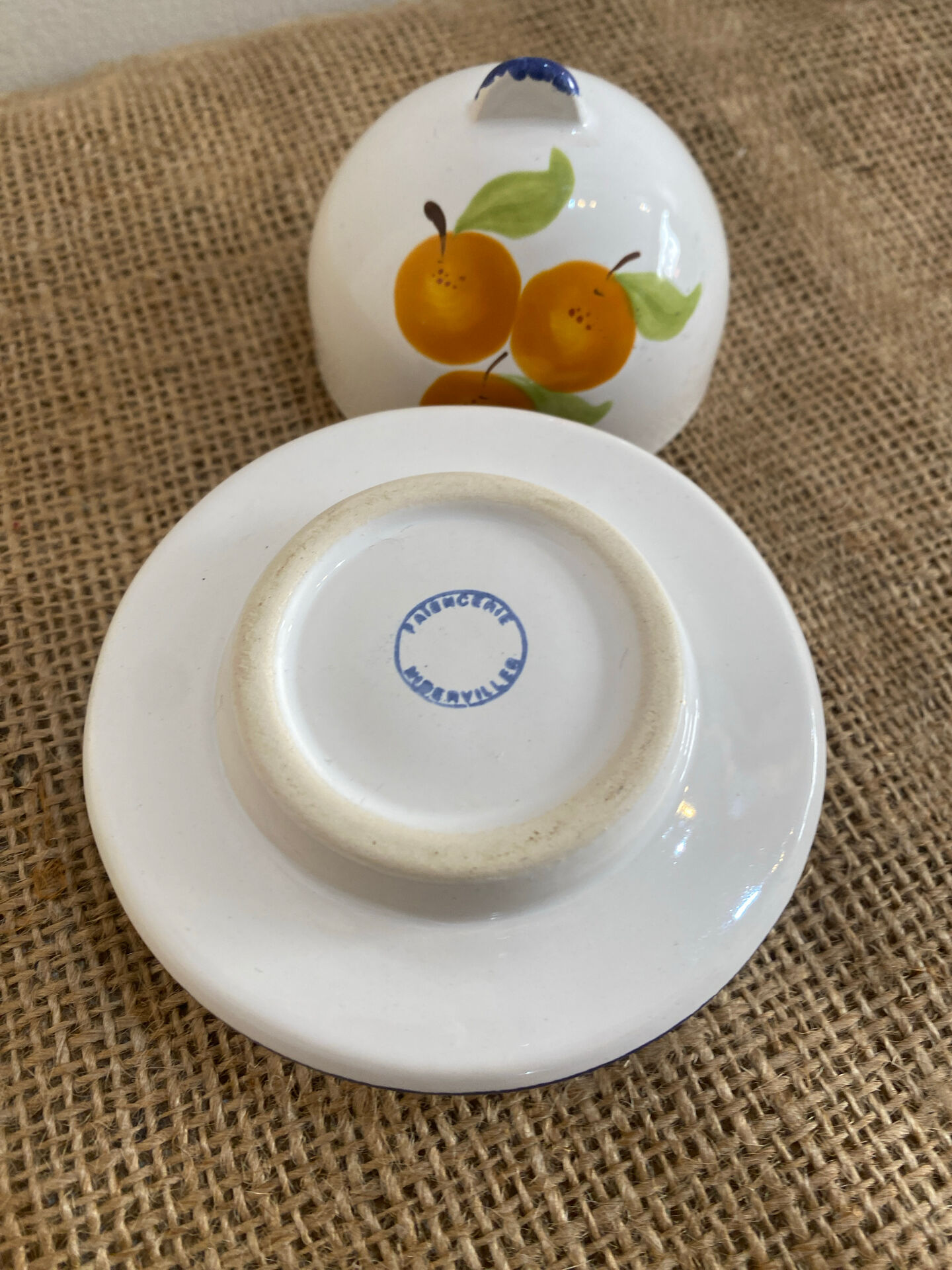 Mini individual butter dish Niderviller – French earthenware