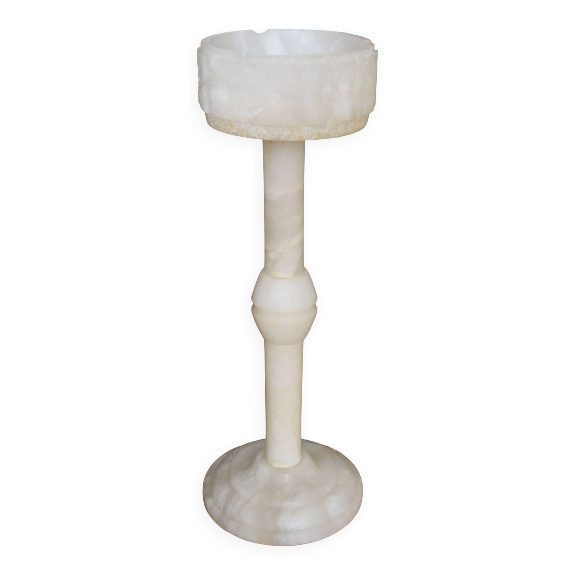 Empty pocket, alabaster ashtray