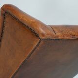 Vintage Dutch Cognac Colored Leather Vintage Dutch Cognac Colored Leather Club ChairClub Chair