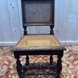 Set of 4 Renaissance cane chairs.