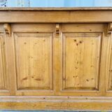 Old pitch pine counter