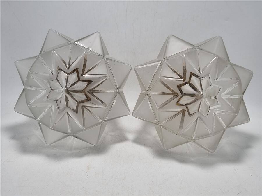 Pair of star wall lights