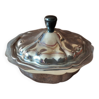Vintage Guy Degrenne metal sugar bowl