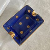 Hand-painted Limoges porcelain ashtray