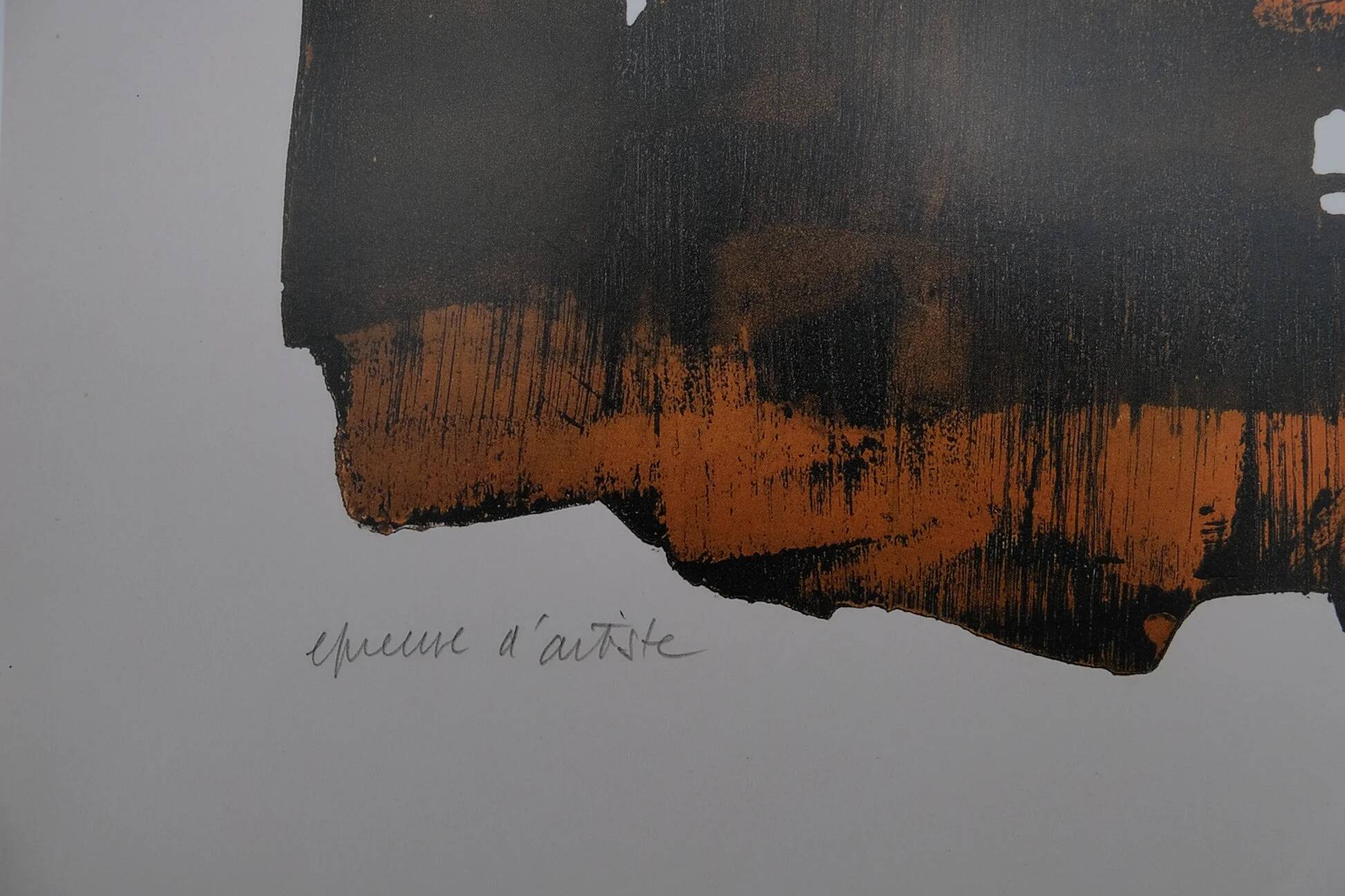 Pierre Soulages: Etching XVI - Original signed poster